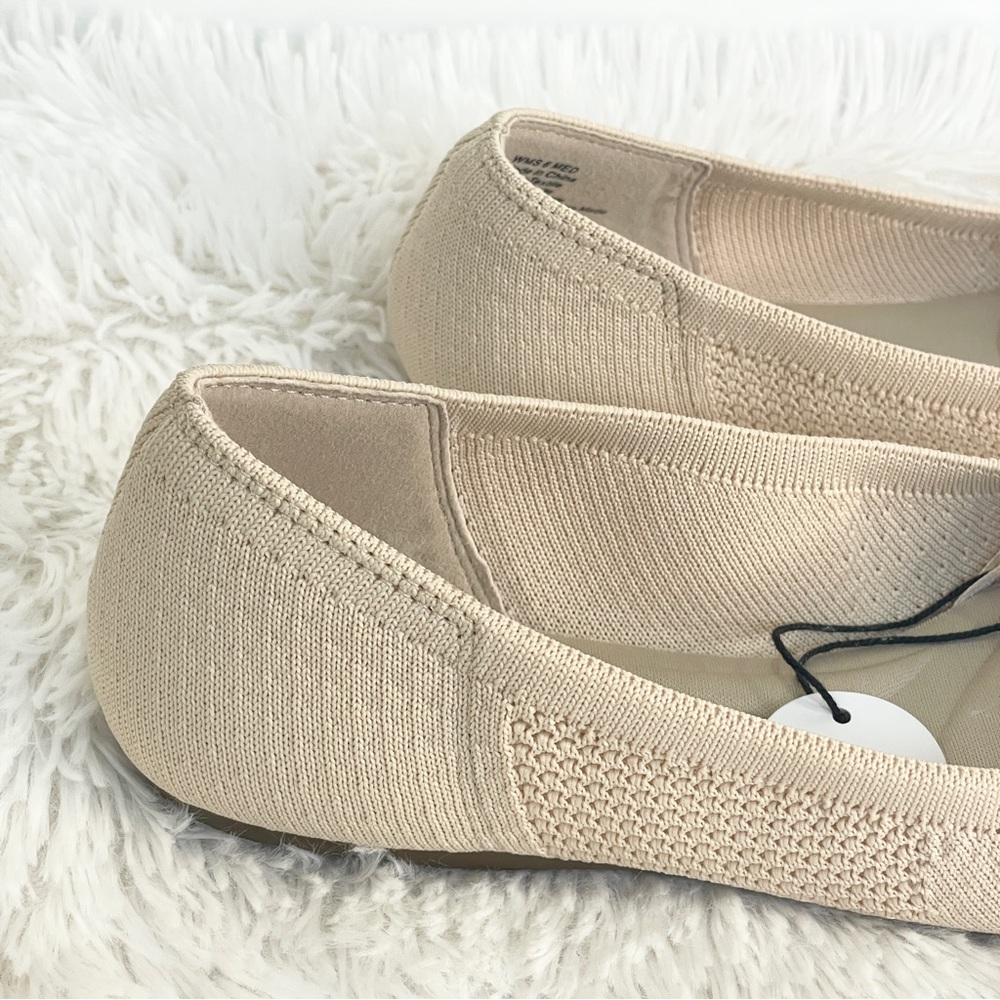 6, 7, 7.5, 8.5, 9.5, 10 taupe, tan cream, neutral flats with arch support - Picture 8 of 8